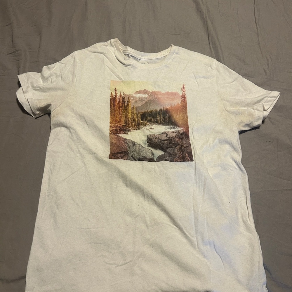 Graphic Print White T-Shirt